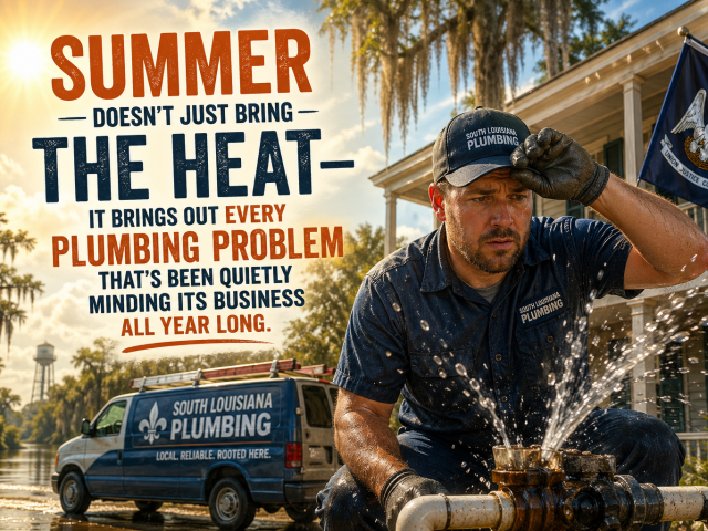 summer doesn’t just bring the heat—it brings out every plumbing problem that’s been quietly minding its business all year long